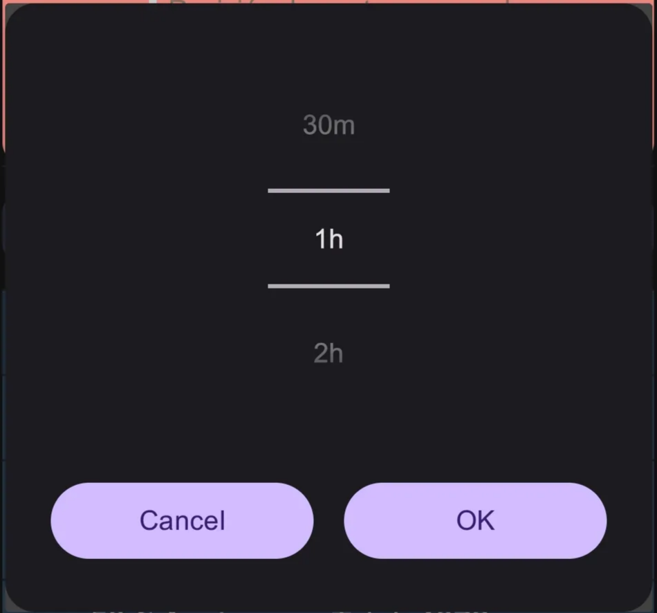 New wheel picker for hiding reminders